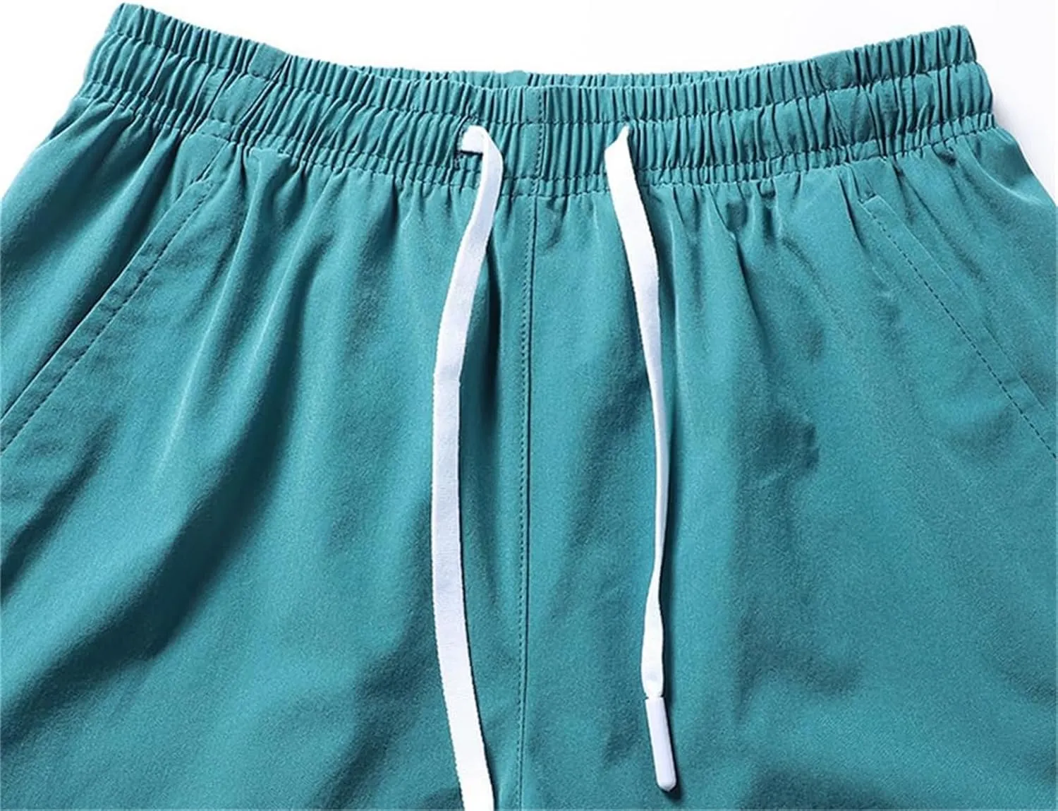 Men's Running Shorts 5 Inch Quick Dry Breathable with Pocket, Summer Elastic Lace-Up Sports Running Shorts