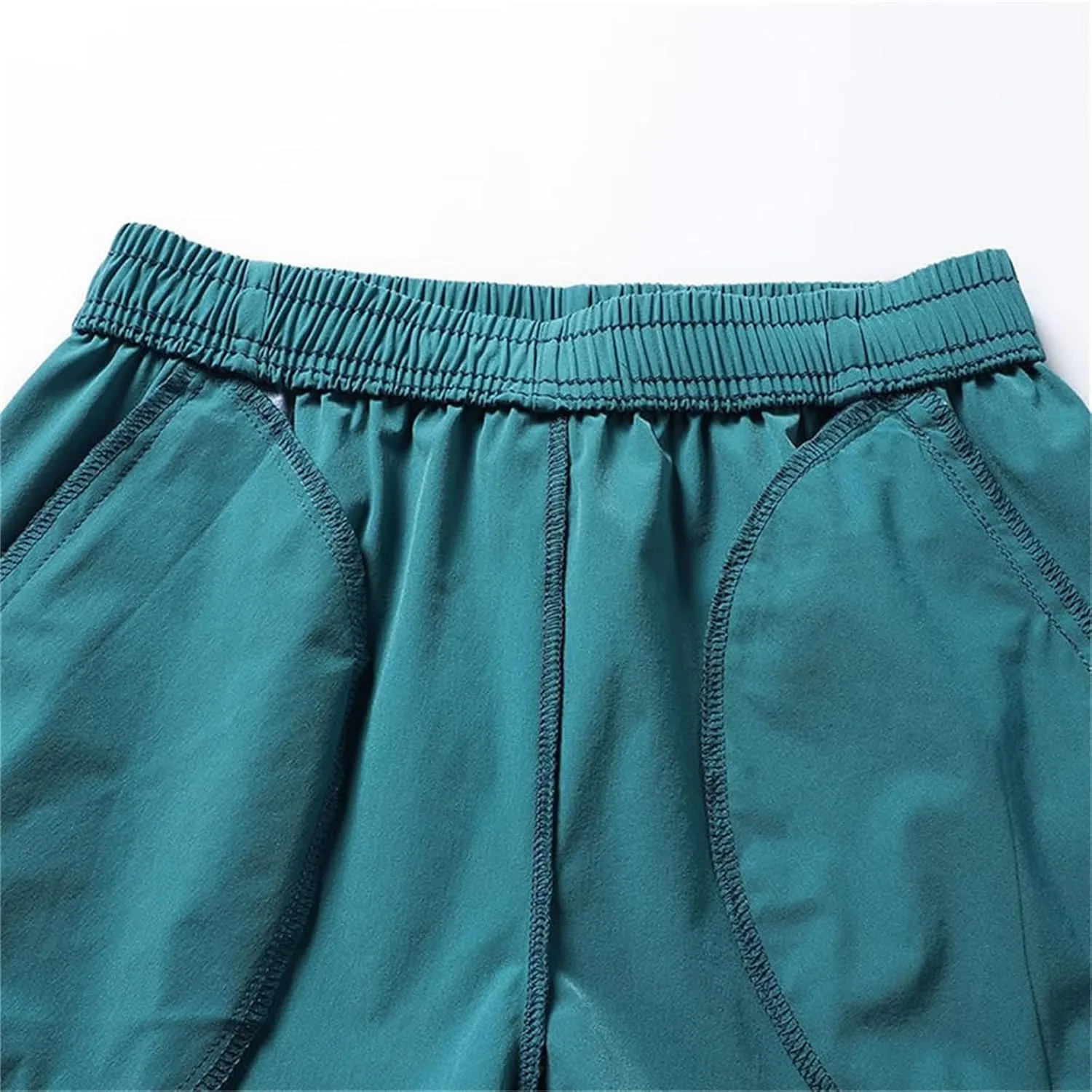 Men's Running Shorts 5 Inch Quick Dry Breathable with Pocket, Summer Elastic Lace-Up Sports Running Shorts