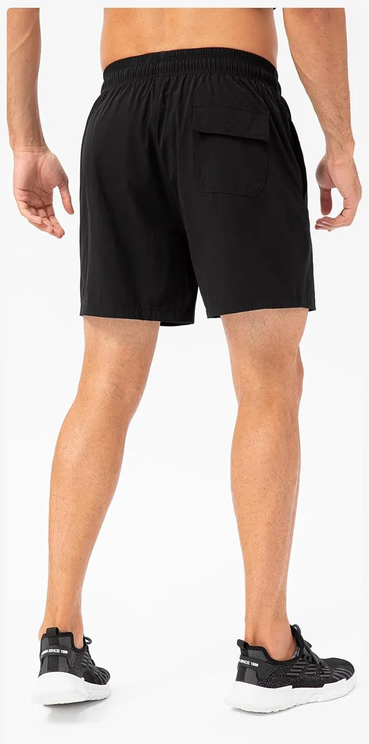 Men's Running Shorts Quick Dry Lightweight Shorts Sports Athletic Gym Shorts with Pockets