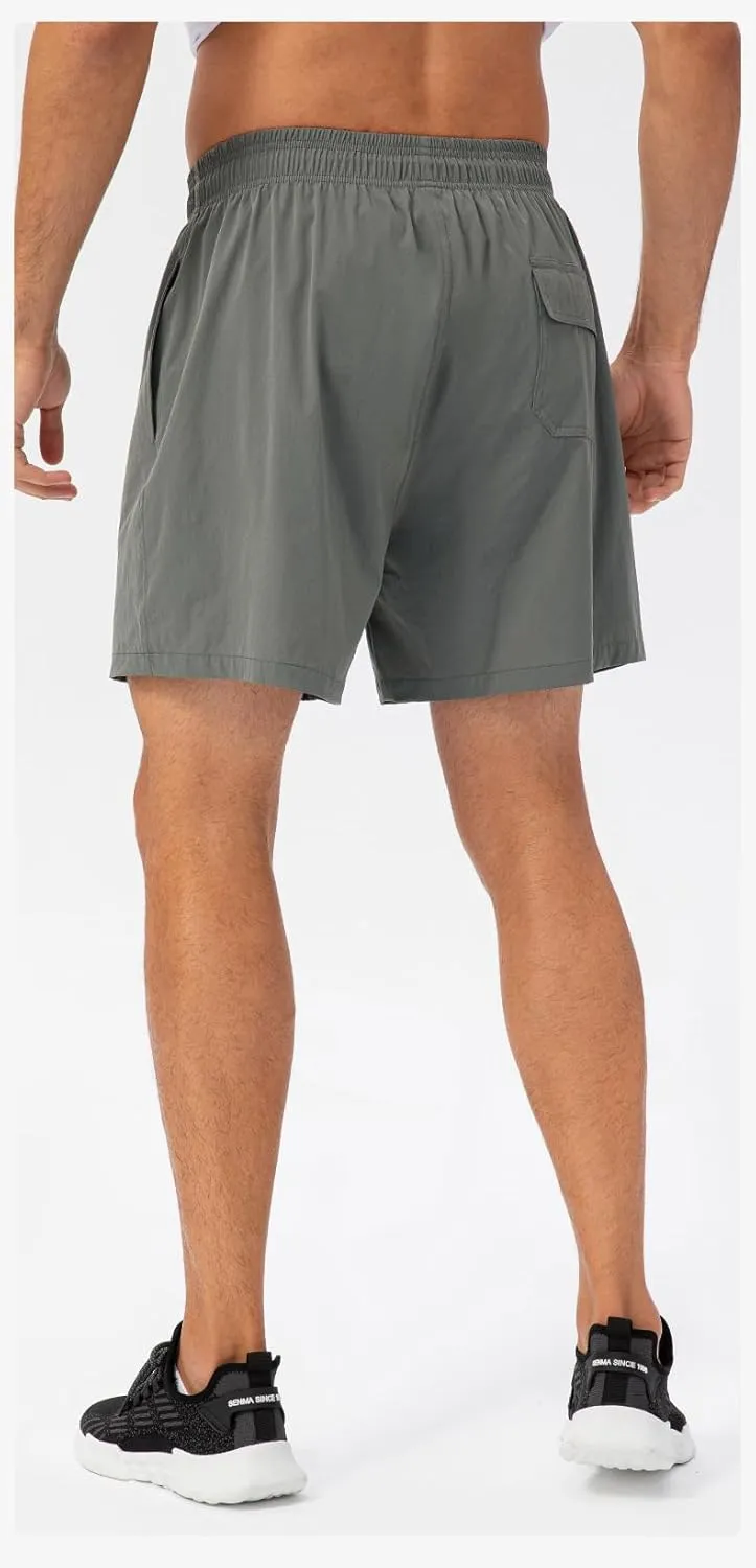 Men's Running Shorts Quick Dry Lightweight Shorts Sports Athletic Gym Shorts with Pockets