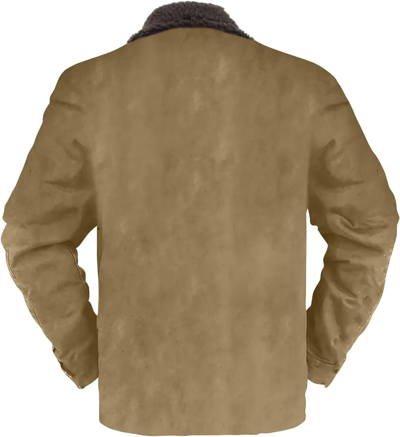 Mens Sherpa Lined Jacket Full Zip Military Heavyweight Fleece Jackets Winter Active Work Jackets Warm Coat for Men