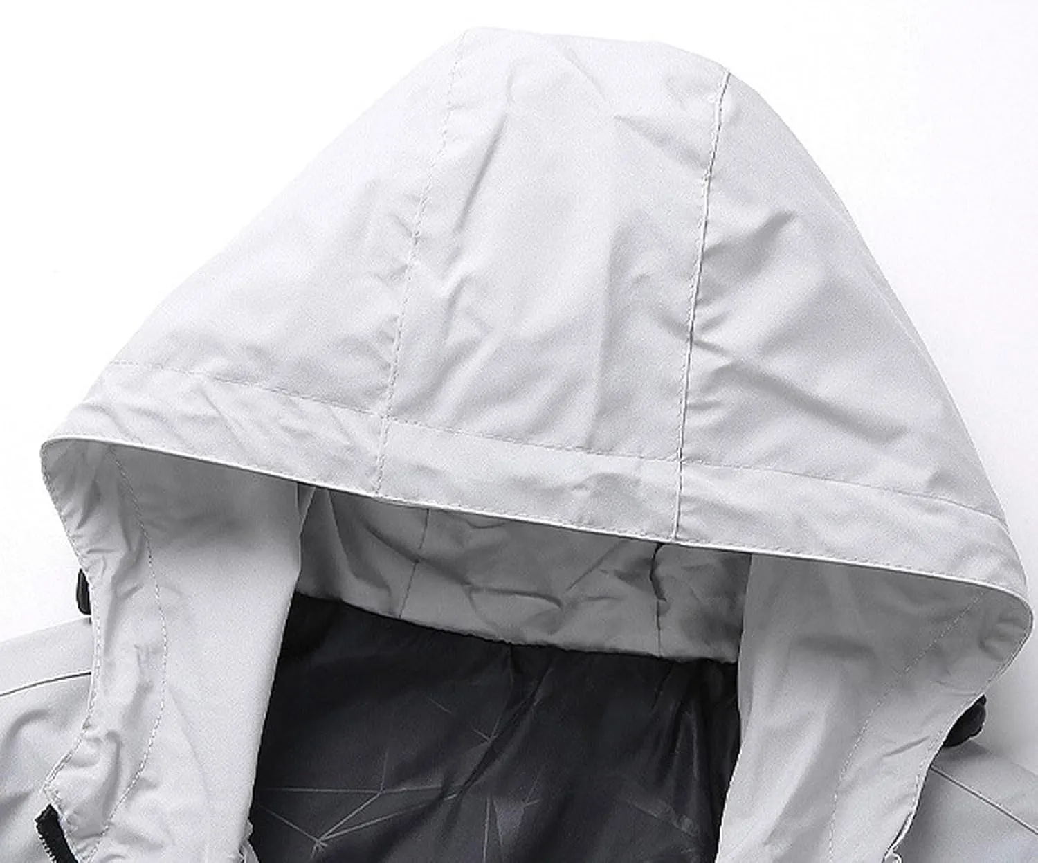 Men's Softshell Jacket with Hood Lined Windbreaker Lightweight Waterproof Jackets for Hiking Outdoor Sports Coats