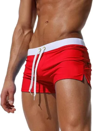 Men's Summer Swim Trunks Quick Dry Surf Boardshorts, Breathable Bathing Suit Shorts Mesh Lining Holiday Beach Swimwear