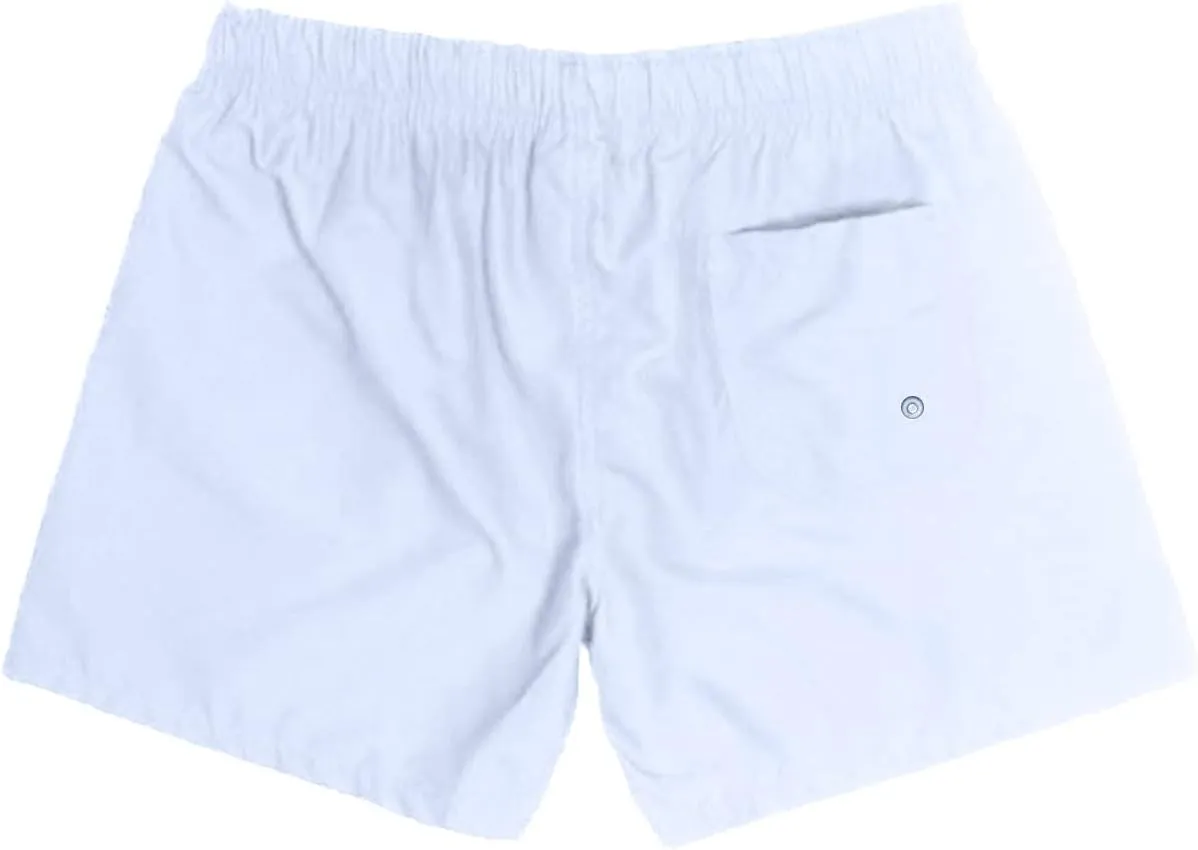 Men's Summer Swim Trunks Quick Dry Surf Boardshorts, Solid Color Loose Swimwear Bathing Suit Shorts with Mesh Lining
