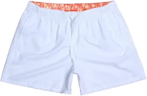 Men's Summer Swim Trunks Quick Dry Surf Boardshorts, Solid Color Loose Swimwear Bathing Suit Shorts with Mesh Lining