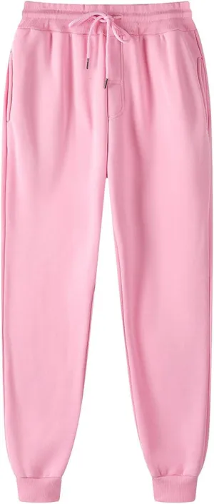 Mens Sweatpants Elastic Open Bottom Athletic Drawstring Joggers Big and Tall Straight Leg Gym Pants with Pockets
