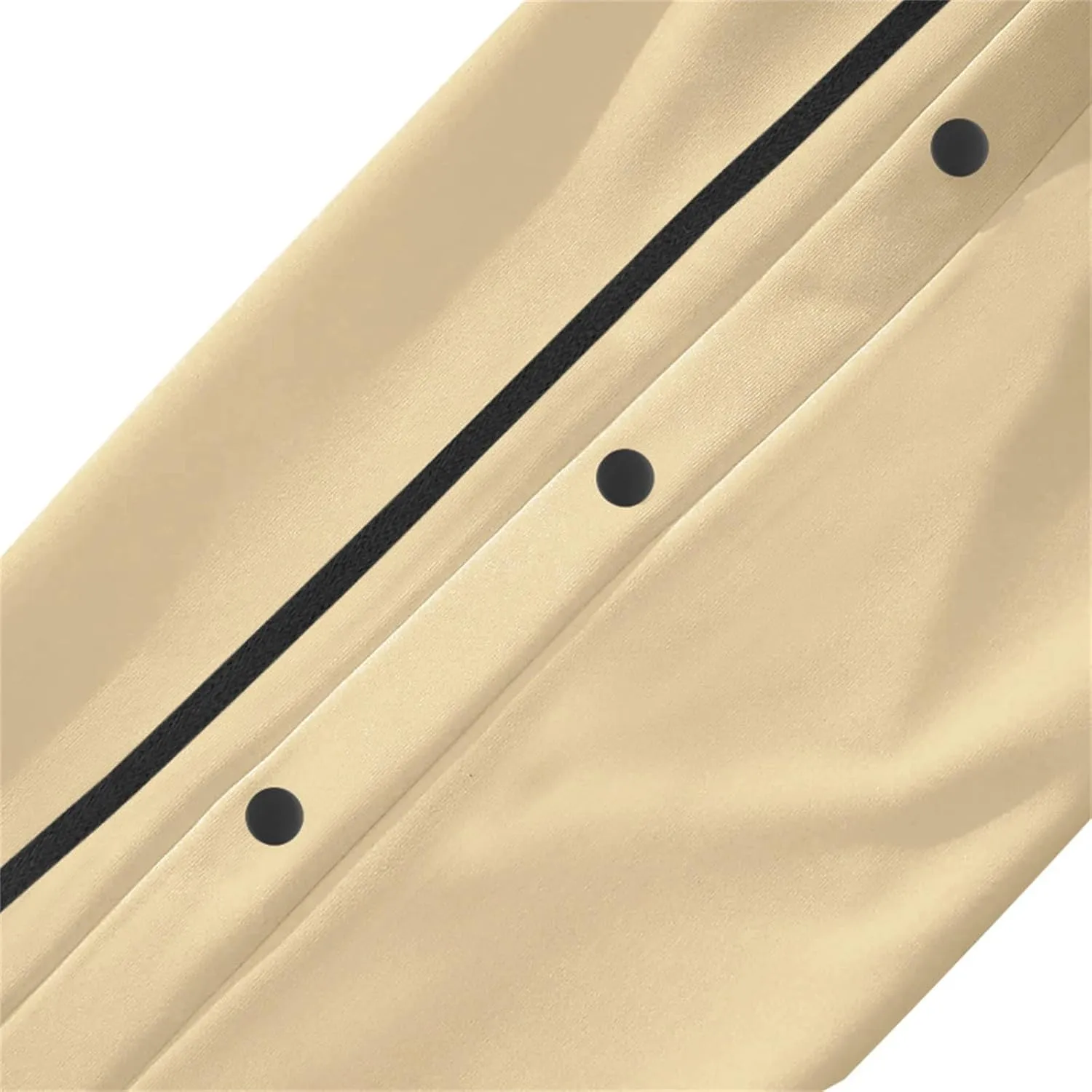 Mens Sweatpants Side Button Workout Pants Open Button Casual Straight Leg Trousers Drawstring Elastic Waist Gym Pants