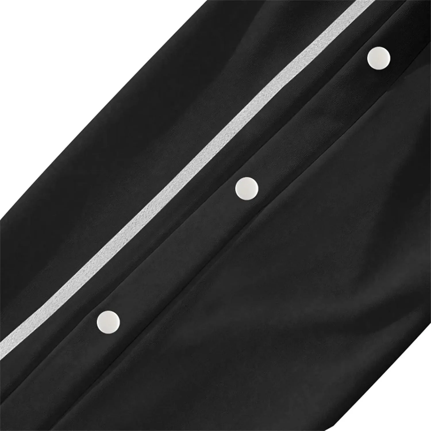 Mens Sweatpants Side Button Workout Pants Open Button Casual Straight Leg Trousers Drawstring Elastic Waist Gym Pants
