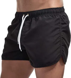 Mens Swim Trunks Shorts Casual Lightweight Drawstring Short Swim Trunks for Men Bathing Suit Boardshorts Mens Boys