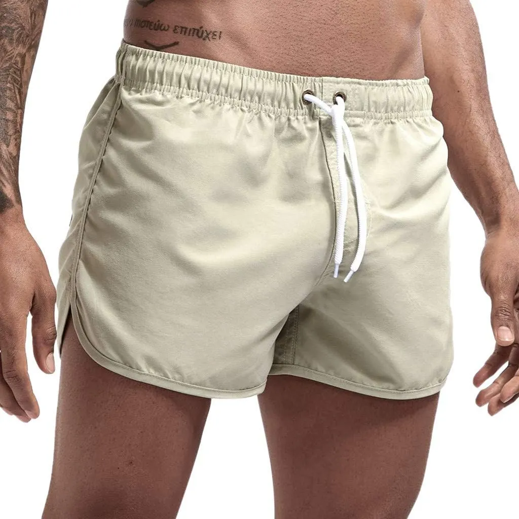Mens Swim Trunks Shorts Casual Lightweight Drawstring Short Swim Trunks for Men Bathing Suit Boardshorts Mens Boys