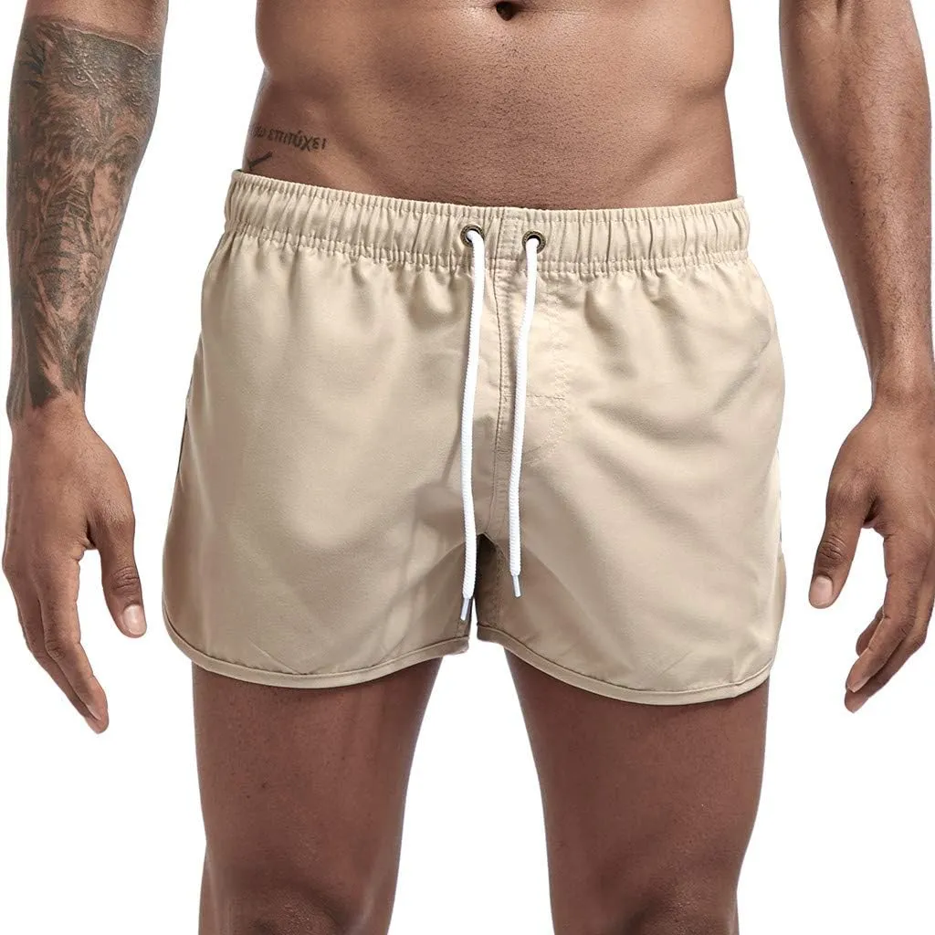 Mens Swim Trunks Shorts Casual Lightweight Drawstring Short Swim Trunks for Men Bathing Suit Boardshorts Mens Boys