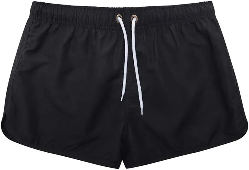 Mens Swim Trunks Shorts Casual Lightweight Drawstring Short Swim Trunks for Men Bathing Suit Boardshorts Mens Boys