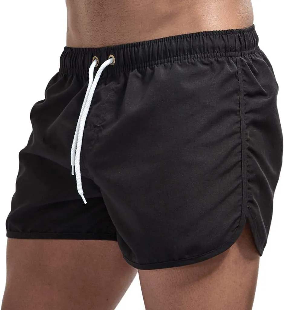 Mens Swim Trunks Shorts Casual Lightweight Drawstring Short Swim Trunks for Men Bathing Suit Boardshorts Mens Boys