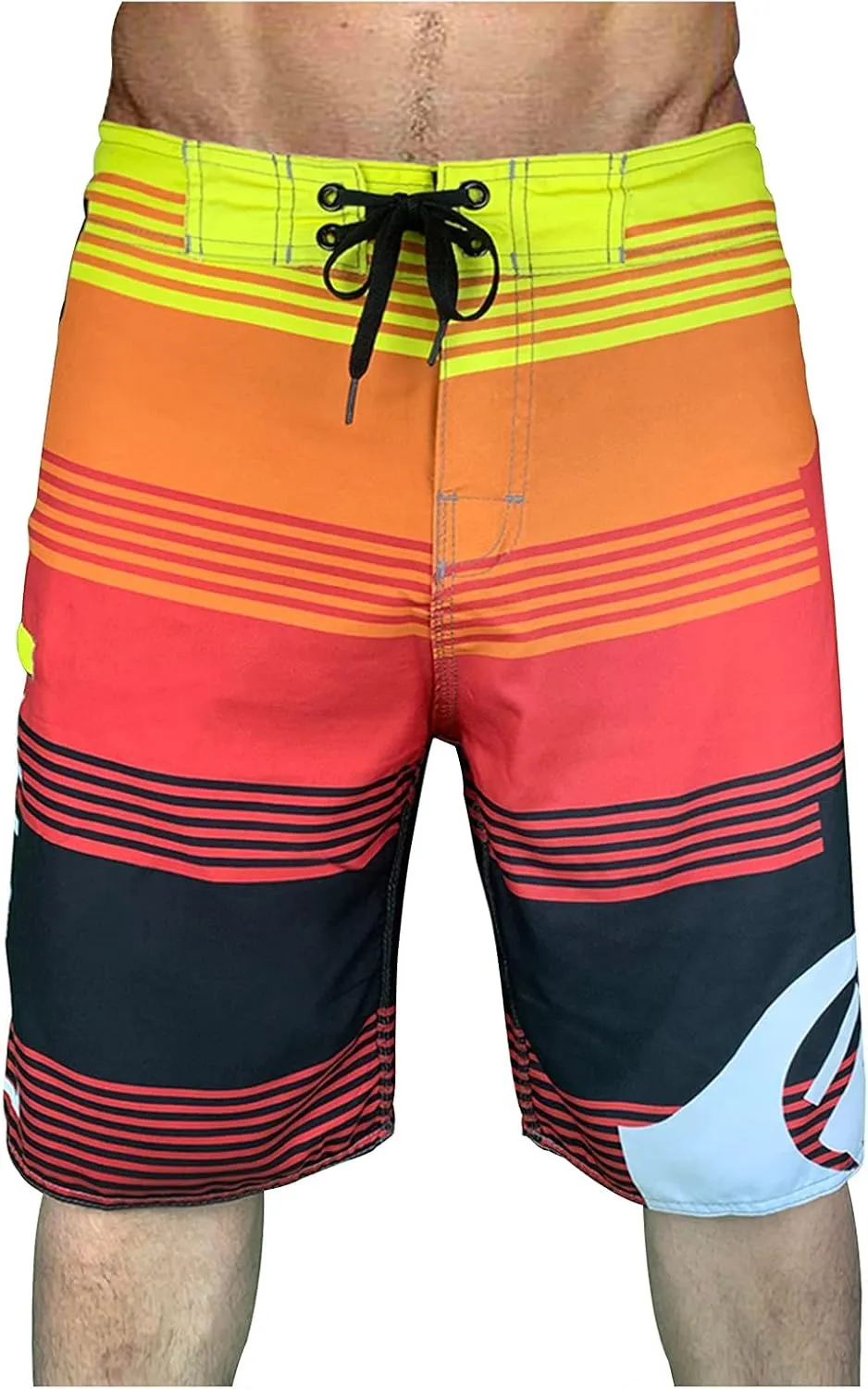 Mens Swim Trunks Trunks for Men Men's Sports Quick Dry Temperature Sensitive Changing Shorts Mens Striped Swim Trunks
