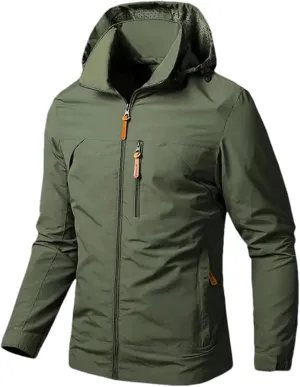 Mens Tactical Jacket Windbreaker Waterproof Jackets Casual Mountain Hooded Coat Lightweight Soft Shell Outerwear