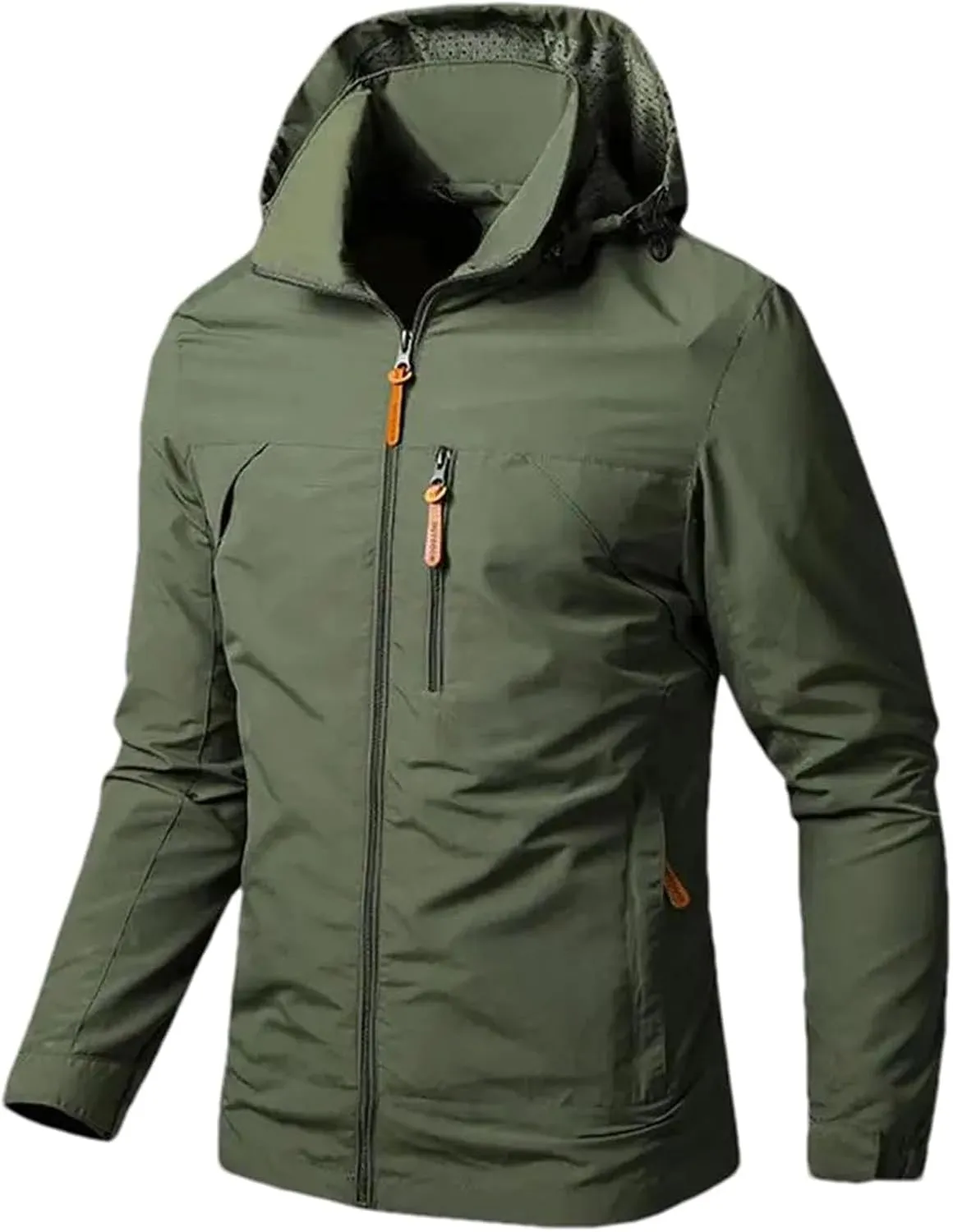 Mens Tactical Jacket Windbreaker Waterproof Jackets Casual Mountain Hooded Coat Lightweight Soft Shell Outerwear