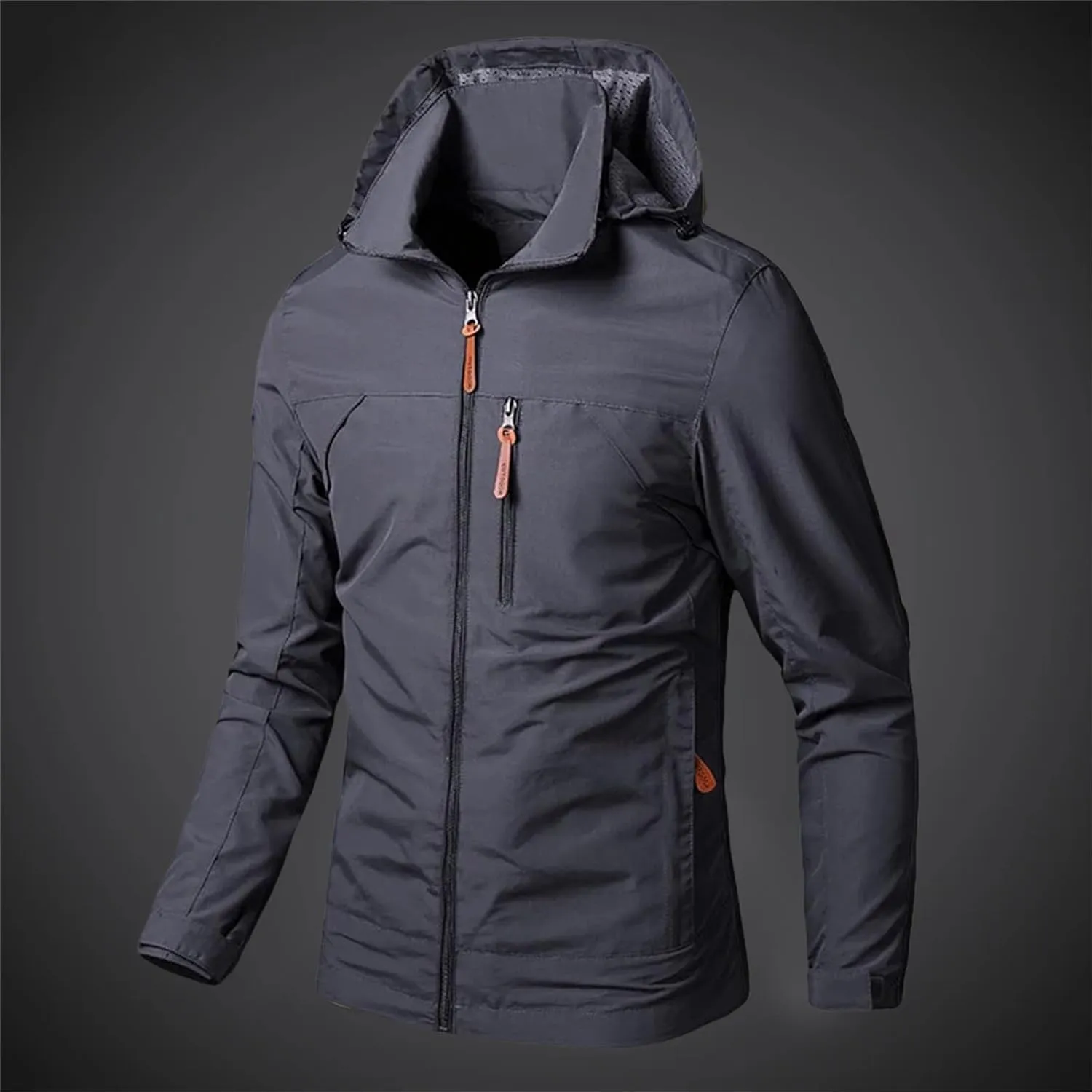 Mens Tactical Jacket Windbreaker Waterproof Jackets Casual Mountain Hooded Coat Lightweight Soft Shell Outerwear