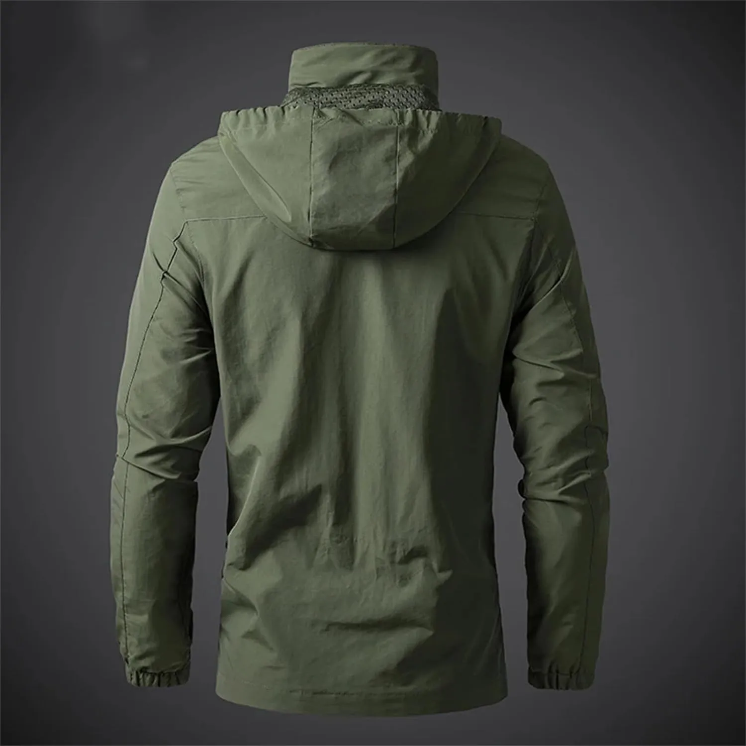 Mens Tactical Jacket Windbreaker Waterproof Jackets Casual Mountain Hooded Coat Lightweight Soft Shell Outerwear