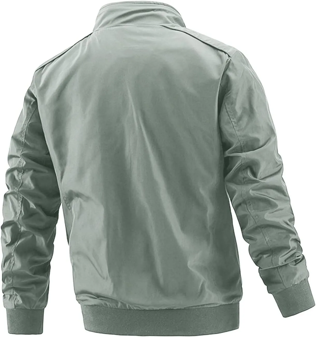 Men's Windbreaker Jacket Big and Tall Lightweight Stylish Reversible Jackets Casual Full Zip Up Work Dress Business, XL-5XL