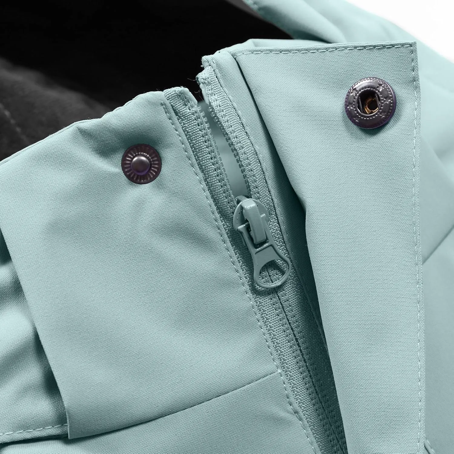Mens Windbreakers Windproof and Waterproof Adjustable Hooded Jacket Solid Color Casual Punch Outdoor Hiking Jacket