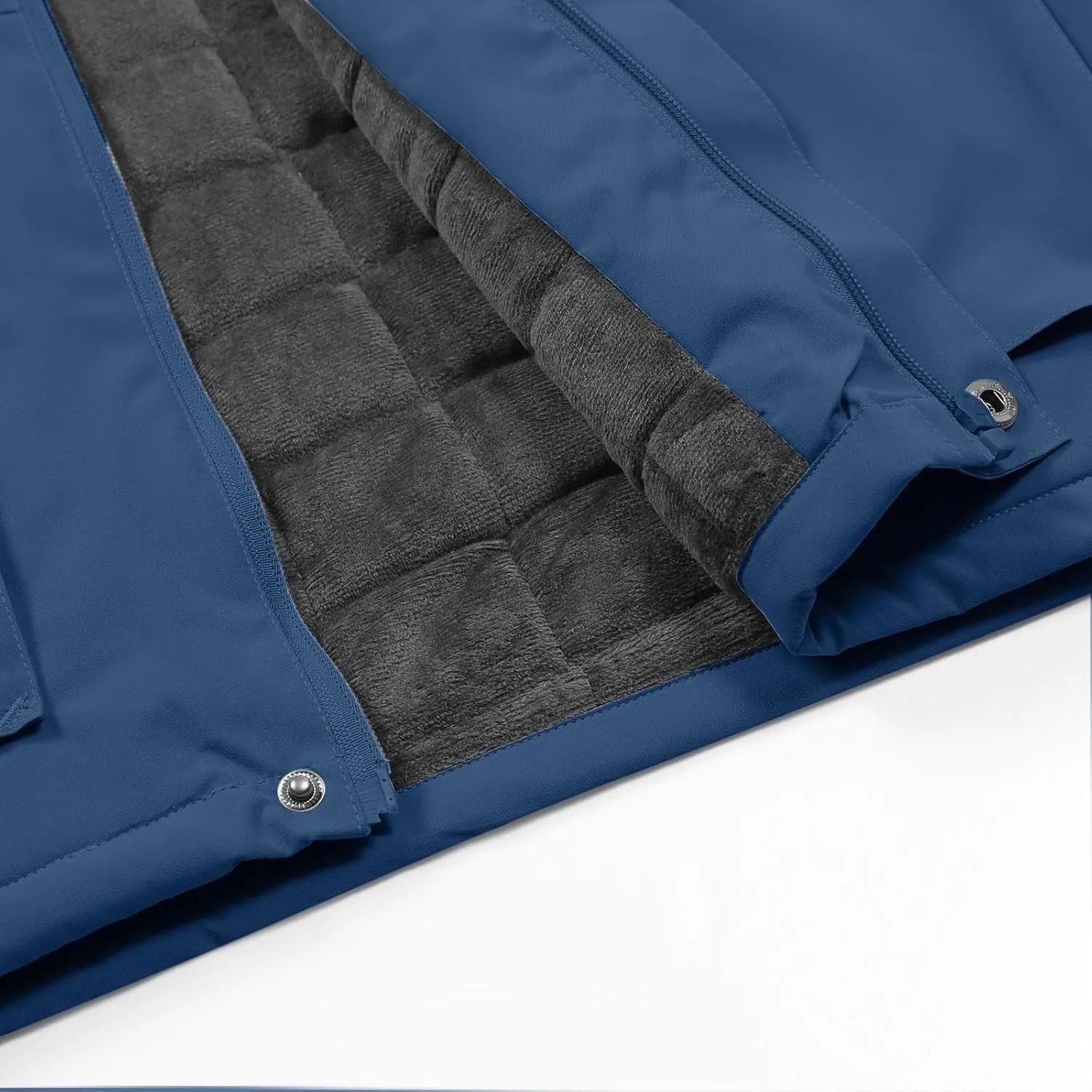 Mens Windbreakers Windproof and Waterproof Adjustable Hooded Jacket Solid Color Casual Punch Outdoor Hiking Jacket