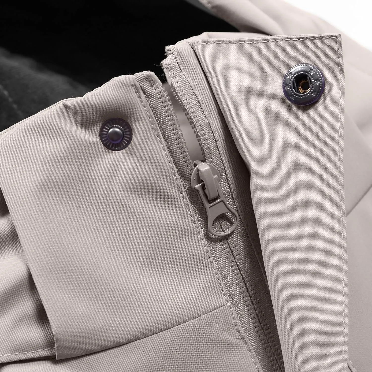 Mens Windbreakers Windproof and Waterproof Adjustable Hooded Jacket Solid Color Casual Punch Outdoor Hiking Jacket