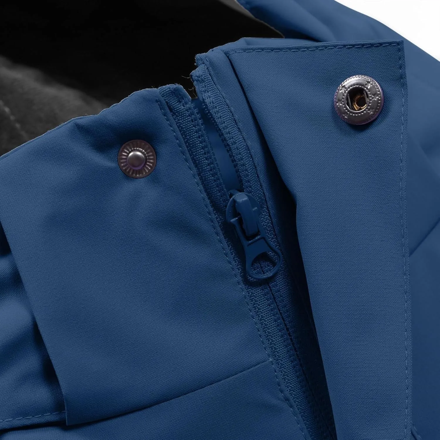 Mens Windbreakers Windproof and Waterproof Adjustable Hooded Jacket Solid Color Casual Punch Outdoor Hiking Jacket