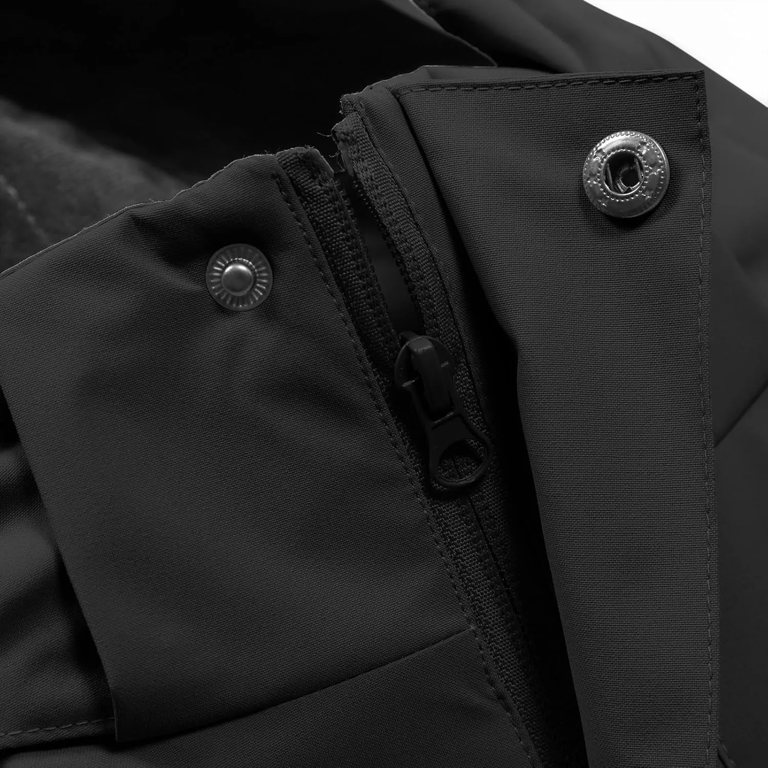 Mens Windbreakers Windproof and Waterproof Adjustable Hooded Jacket Solid Color Casual Punch Outdoor Hiking Jacket
