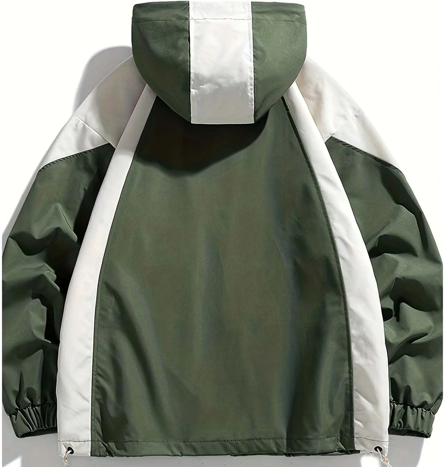 Men's Winter Coats Sherpa Lined Hooded Soft Shell Jacket Color Block Fashion Mountain Climbing Running Jackets Outwear