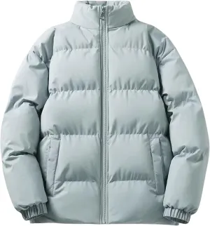 Men's Winter Lightweight Puffer Jacket Warm Down Coat Windproof Water-Resistant Puffer Jacket Hiking Puffer Jacket