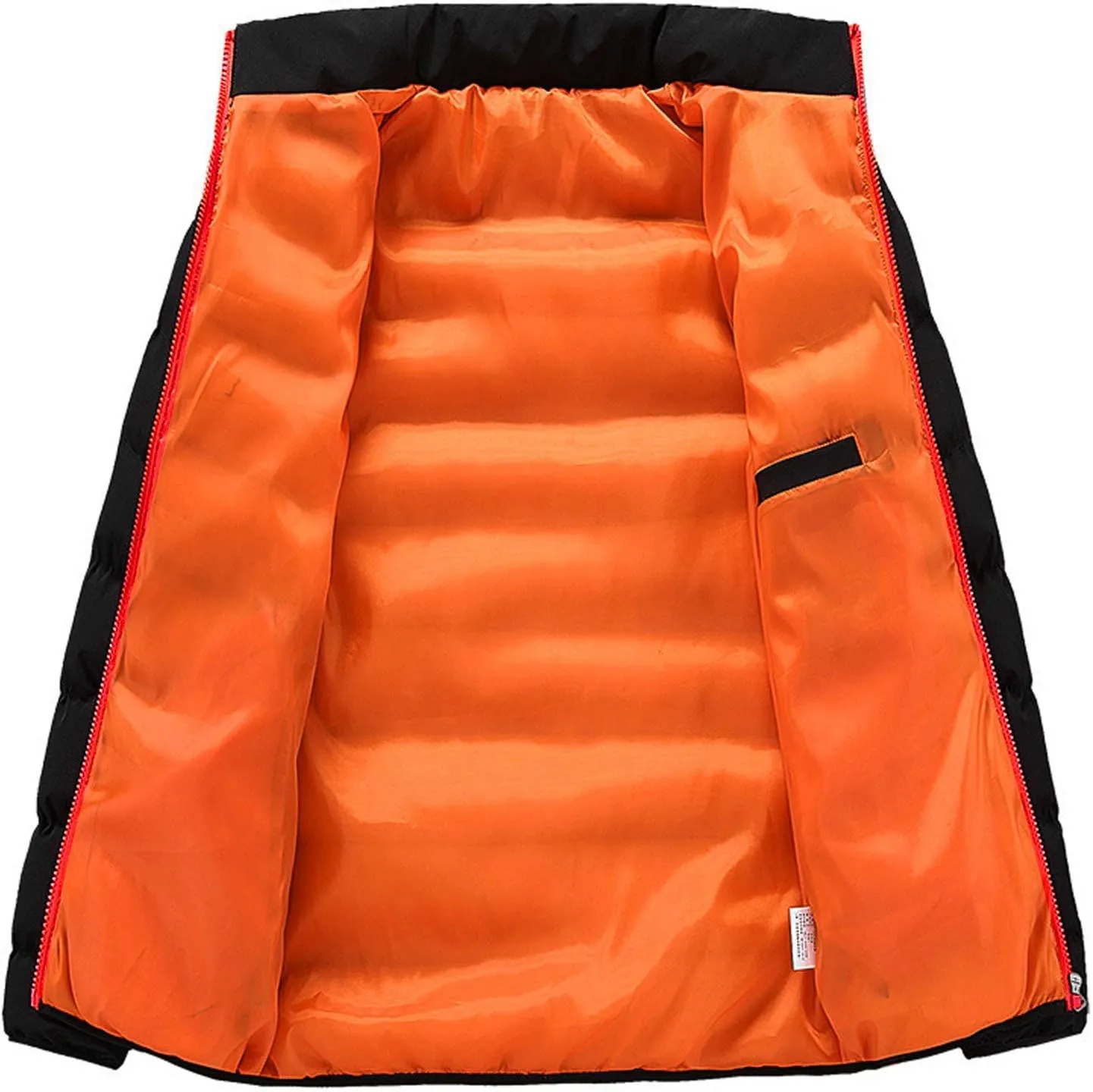 Mens Winter Puffer Jackets Lightweight Warm Down Coat Full Zip Jacket Quilted Insulated Outerwear Warm Puffy Jackets