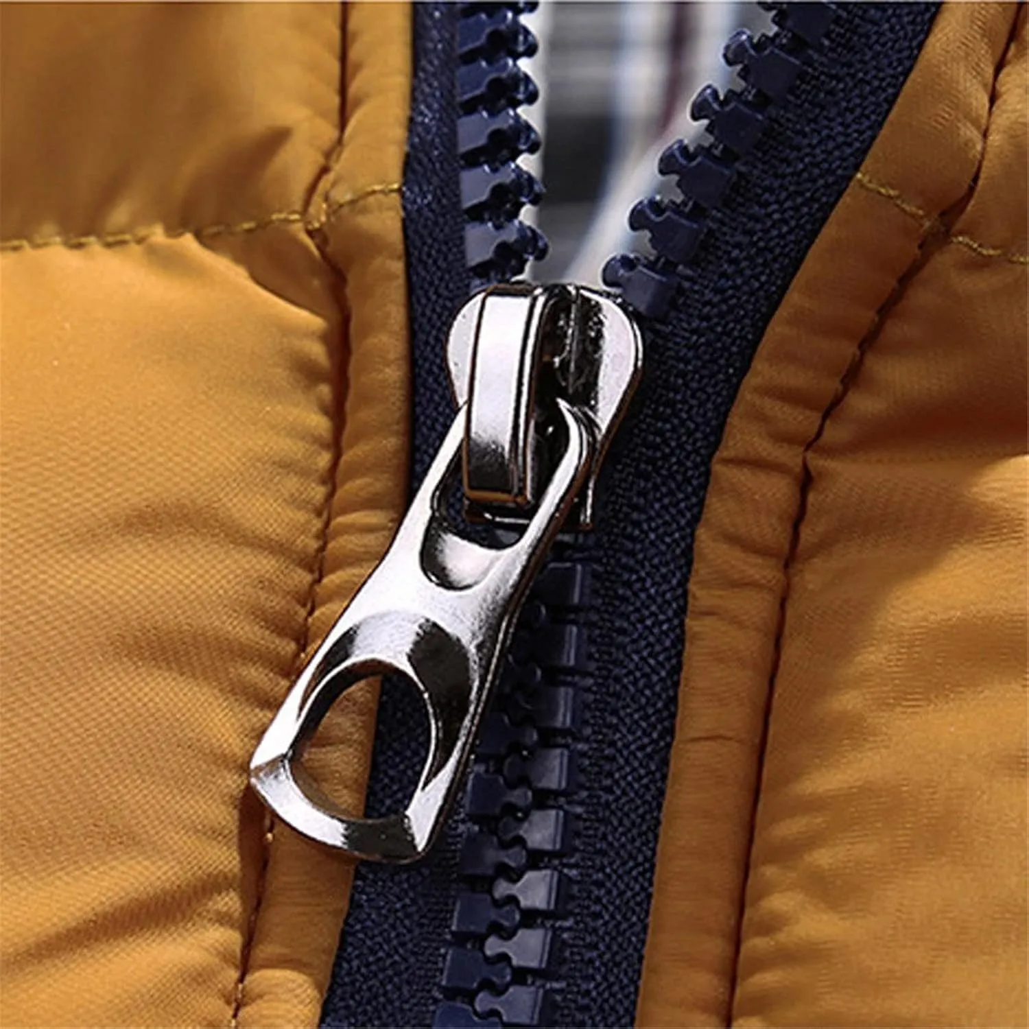 Mens Winter Warm Parka Coats Lightweight Thickened Puffer Down Jackets Hooded Windbreakers with Detachable Fur Hood