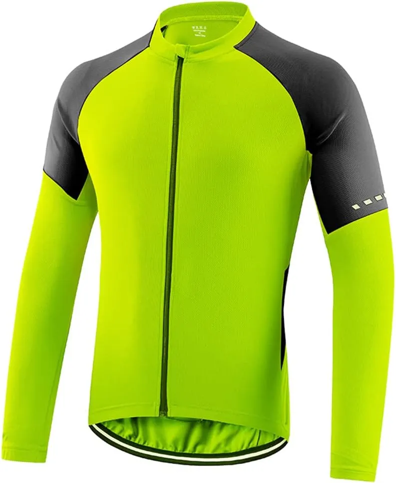 Meufam Men's Cycling Bike Jackets Breathable Reflective Softshell Windbreaker Winter Thermal Running Windproof Jacket