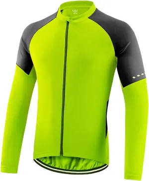 Meufam Men's Cycling Bike Jackets Breathable Reflective Softshell Windbreaker Winter Thermal Running Windproof Jacket