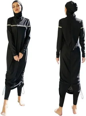 Muslim Swimsuits for Women Modest Islamic Arabic Swimwear Burkini Full Cover Hijab Top Pants Swimming Cap Bathing Suits