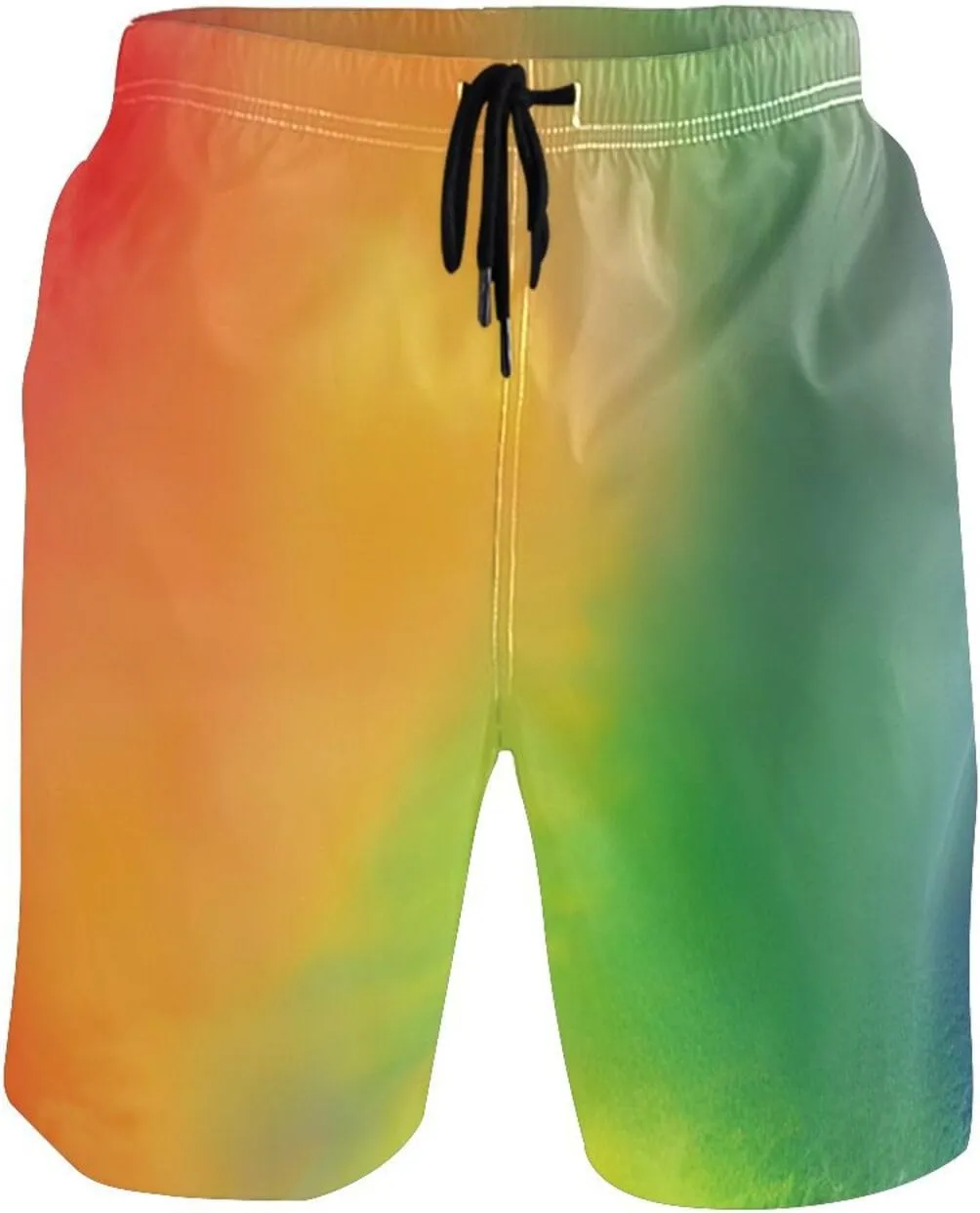 ODAWA Light Steel Blue Swimming Shorts for Men Quick Dry Men Board Shorts with Mesh Liner
