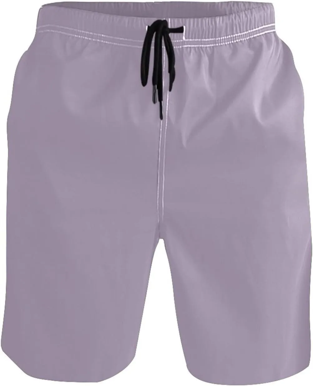 ODAWA Light Steel Blue Swimming Shorts for Men Quick Dry Men Board Shorts with Mesh Liner
