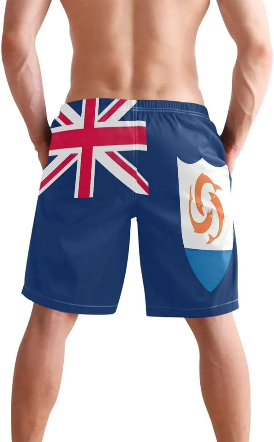 ODAWA Tennessee State Flag Swimming Shorts for Men Quick Dry Mens Beach Shorts with Mesh Liner
