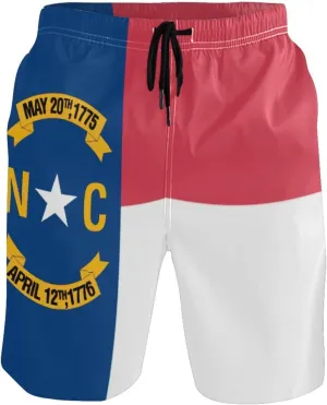 ODAWA Tennessee State Flag Swimming Shorts for Men Quick Dry Mens Beach Shorts with Mesh Liner