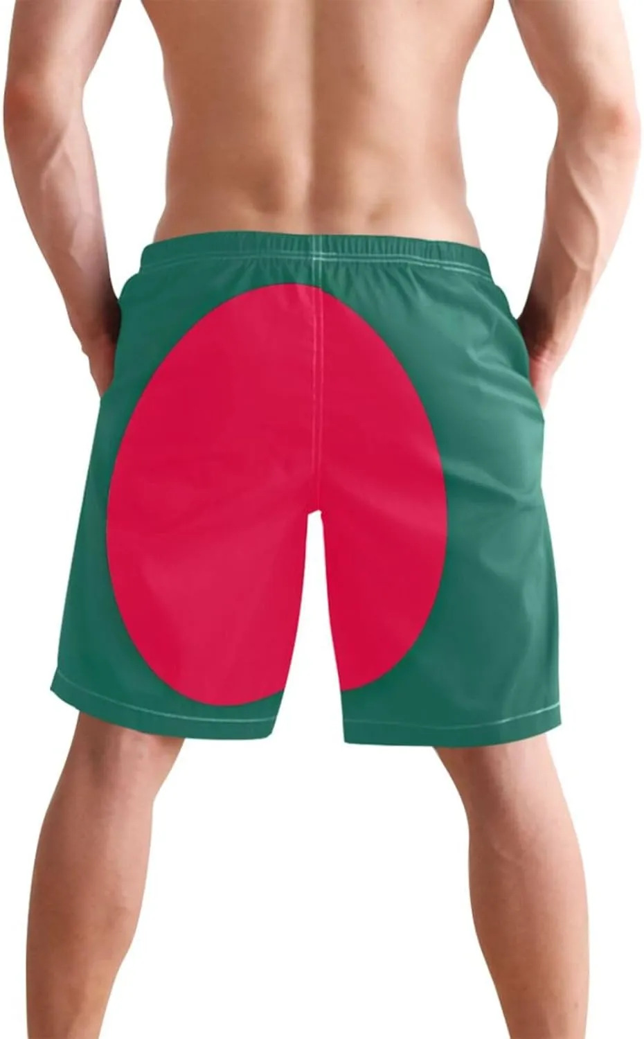 ODAWA Tennessee State Flag Swimming Shorts for Men Quick Dry Mens Beach Shorts with Mesh Liner