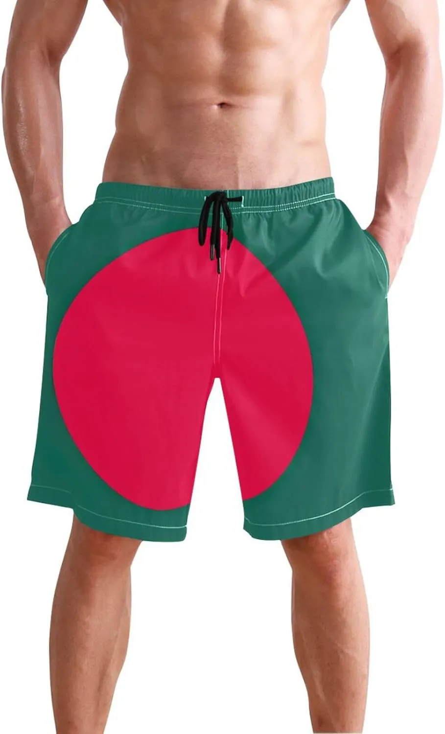 ODAWA Tennessee State Flag Swimming Shorts for Men Quick Dry Mens Beach Shorts with Mesh Liner