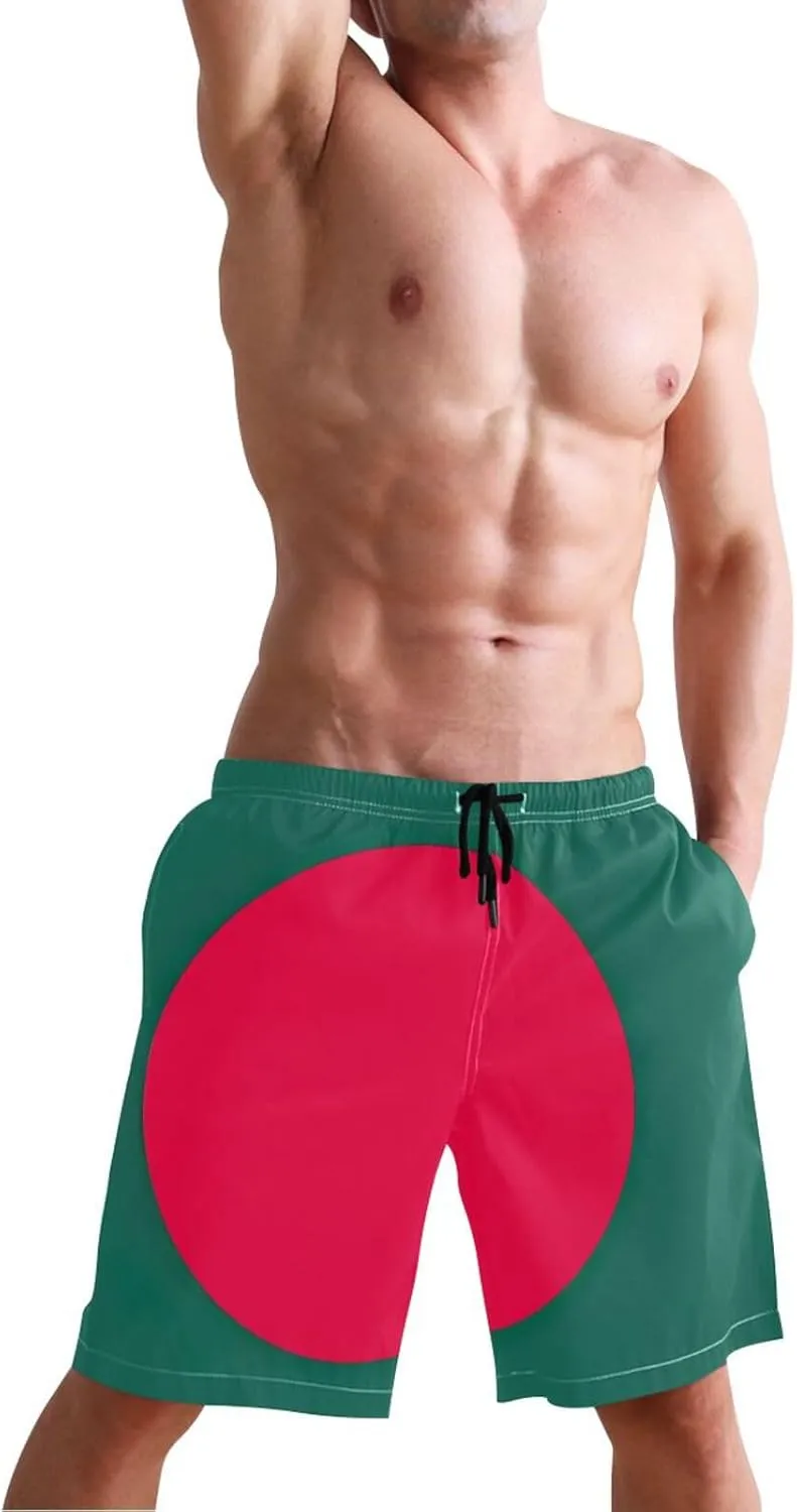 ODAWA Tennessee State Flag Swimming Shorts for Men Quick Dry Mens Beach Shorts with Mesh Liner