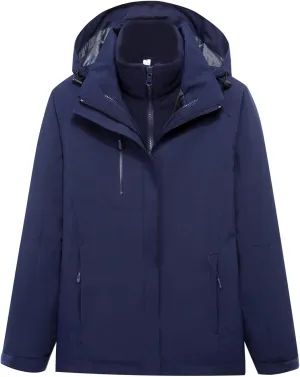 Outdoor Rain Jacket for Women Lightweight Waterproof Raincoat with Hood Cycling Bike Jacket Warm Windbreakers