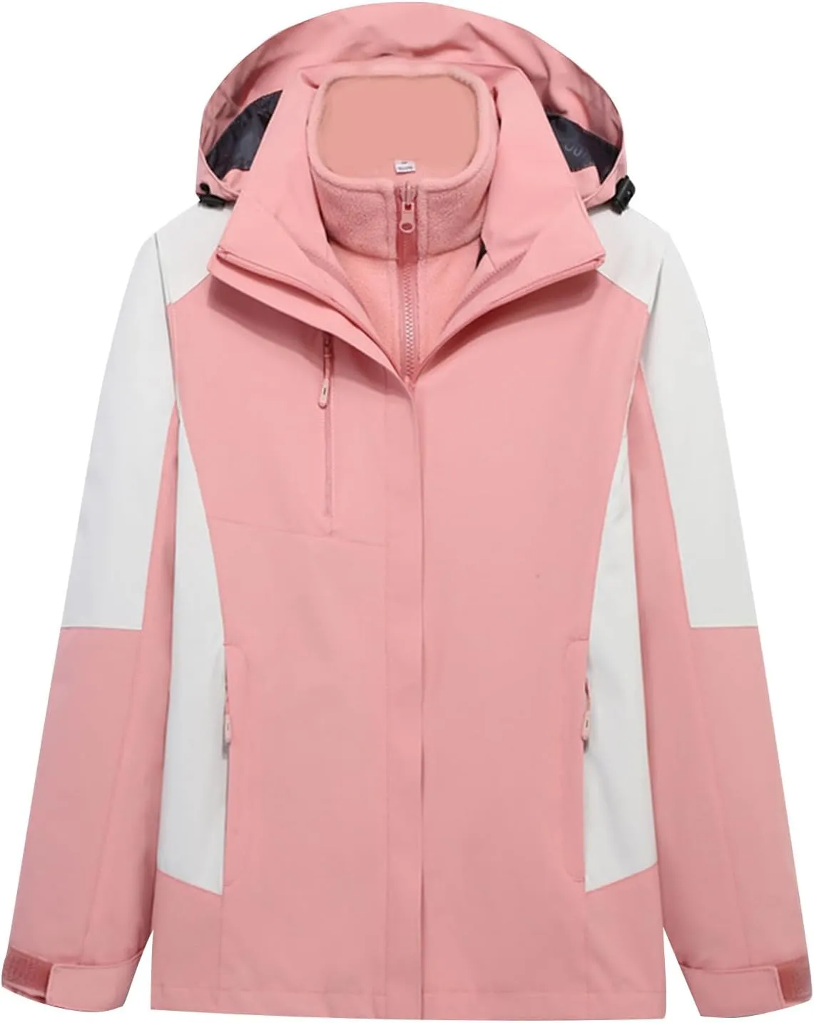 Outdoor Rain Jacket for Women Lightweight Waterproof Raincoat with Hood Cycling Bike Jacket Warm Windbreakers