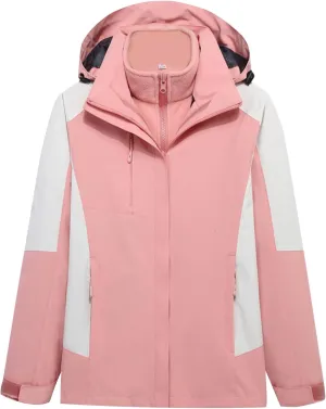 Outdoor Rain Jacket for Women Lightweight Waterproof Raincoat with Hood Cycling Bike Jacket Warm Windbreakers