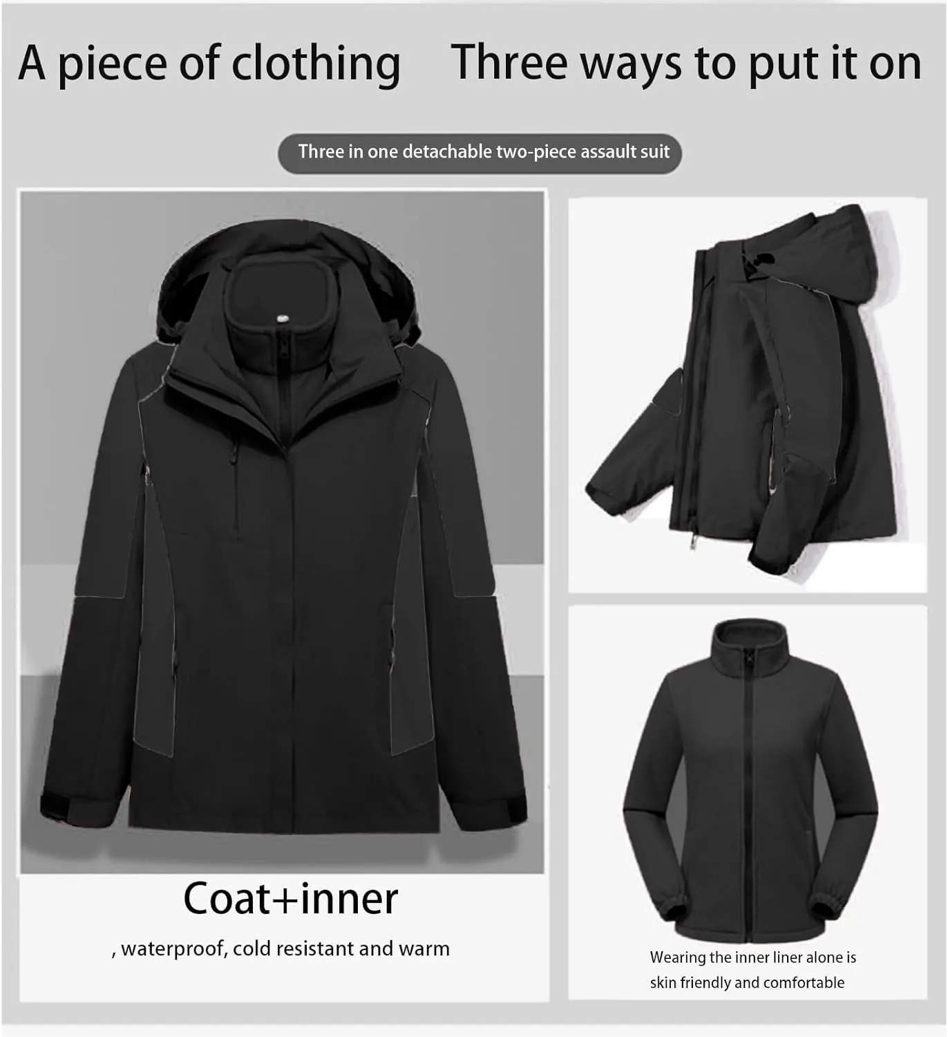 Outdoor Rain Jacket for Women Lightweight Waterproof Raincoat with Hood Cycling Bike Jacket Warm Windbreakers
