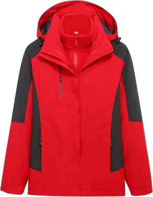 Outdoor Rain Jacket for Women Lightweight Waterproof Raincoat with Hood Cycling Bike Jacket Warm Windbreakers