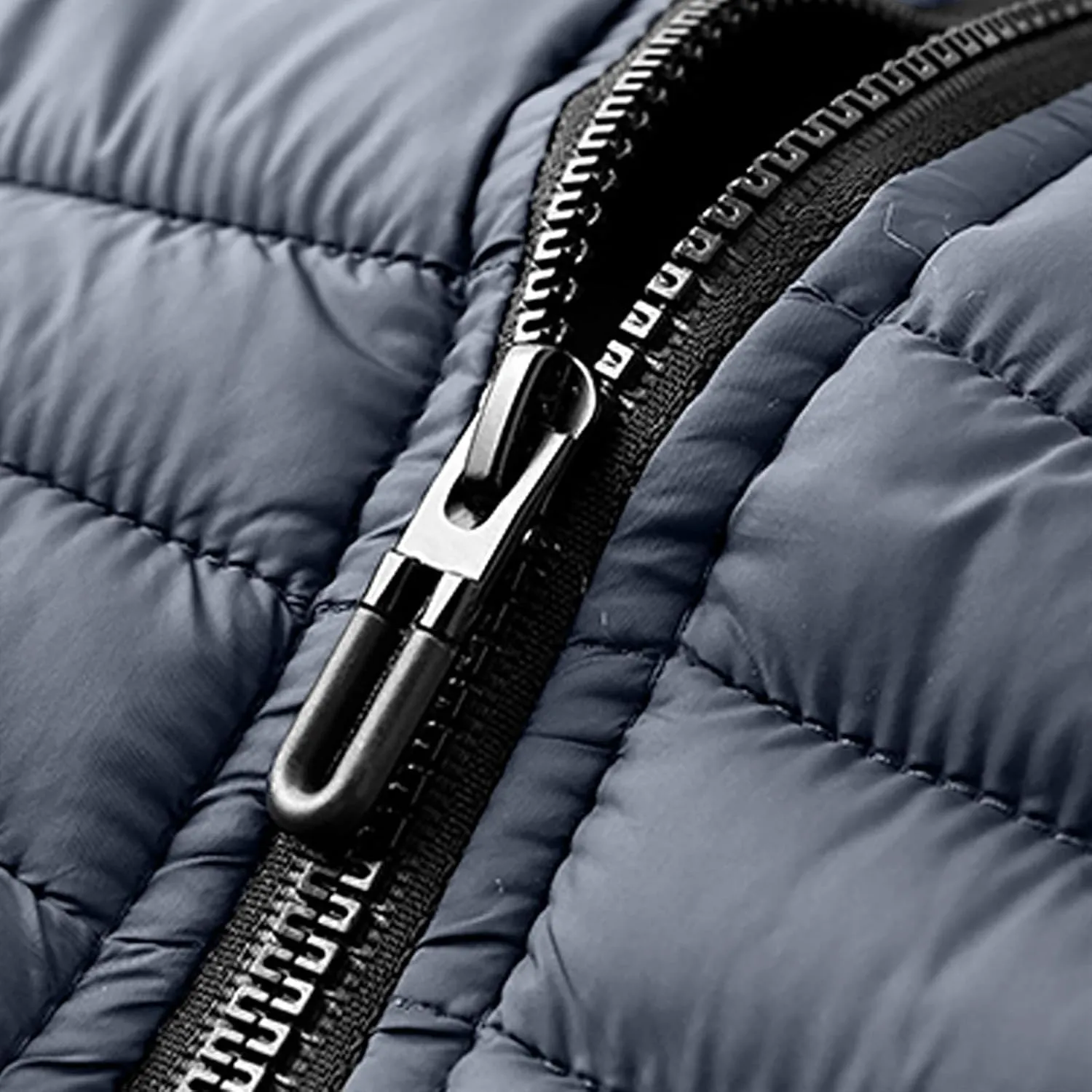 Packable Puffer Jacket Men with Hood, Lightweight Winter Warm Puffy Jackets, Plus Size Thermal Down Coat Outerwear