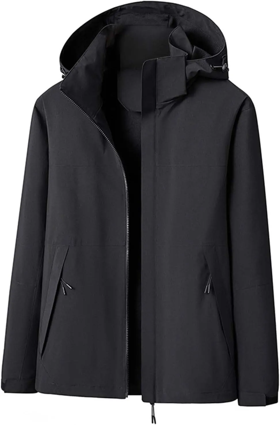 Patchwork Windbreakers for Men Big and Tall Rain Jackets with Zipper Pockets Sports Mountain Jackets Windproof Coat