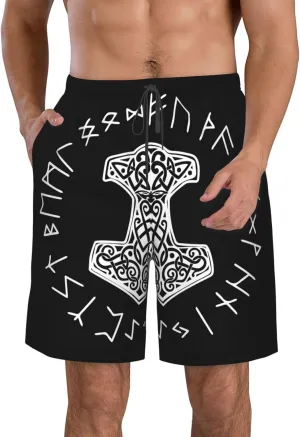 Pineapple Men'S Swim Shorts Beach Trunks Quick Dry Hawaiian Swimming Shorts with Pockets